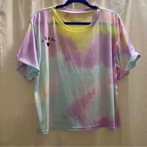 Pastel Tie-Dye "Honey" T-Shirt NWOT